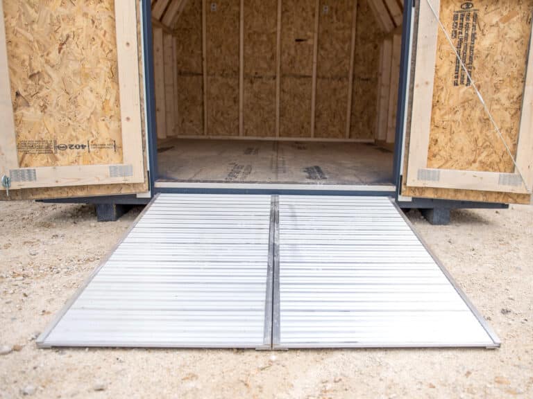 4x4 aluminum ramp for sheds in texas