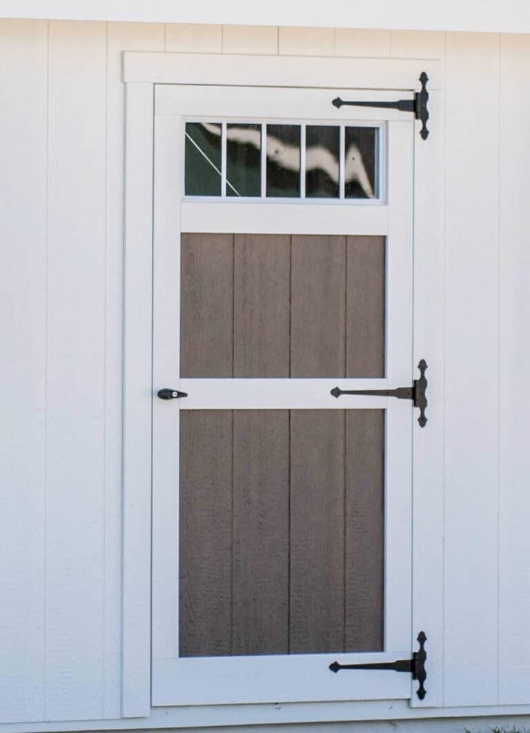 fancy 36 wooden shed door with transom in texas