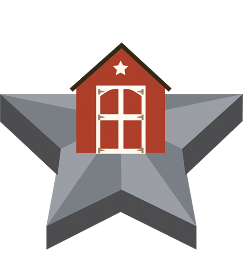 lone star structures texas logo white color